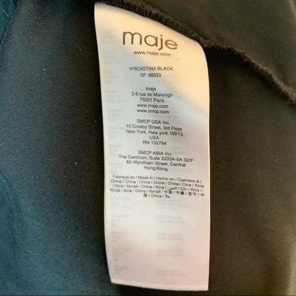 NWT MAJE Embroidered Velvet Shirt - Picture 7 of 9